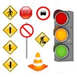 Various Traffic Signs Icon Set